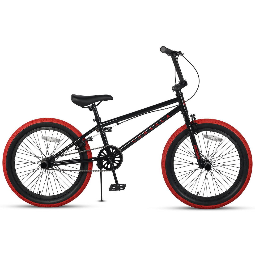 Black with Red Tires