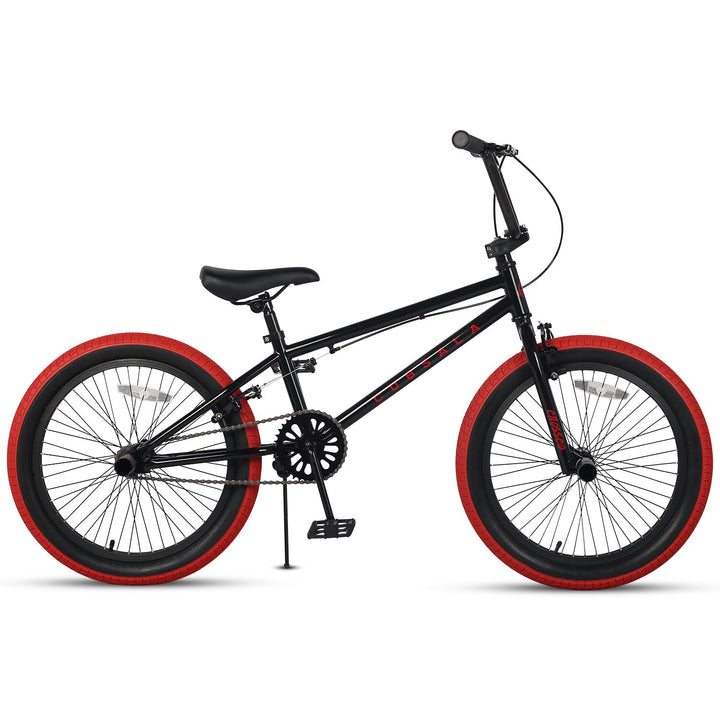 Black with Red Tires