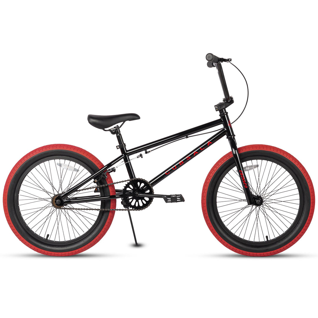 Black with Red Tires
