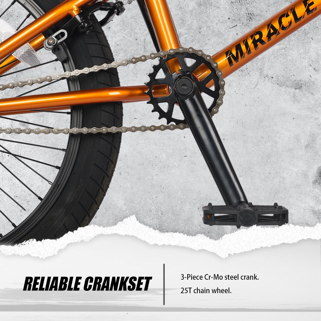 Miracle | 20 Inch Cr-Mo Steel BMX Bike  For Expert