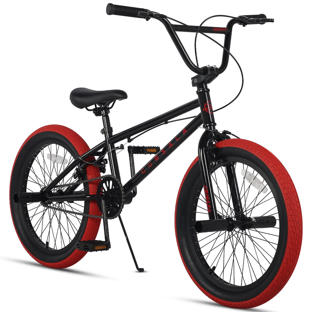 Black with Red Tires