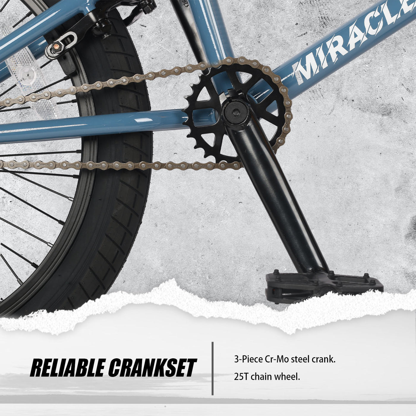 Miracle | 20 Inch Cr-Mo Steel BMX Bike  For Expert