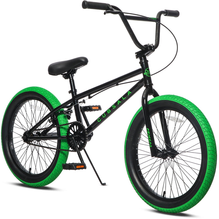 Black with Green Tires
