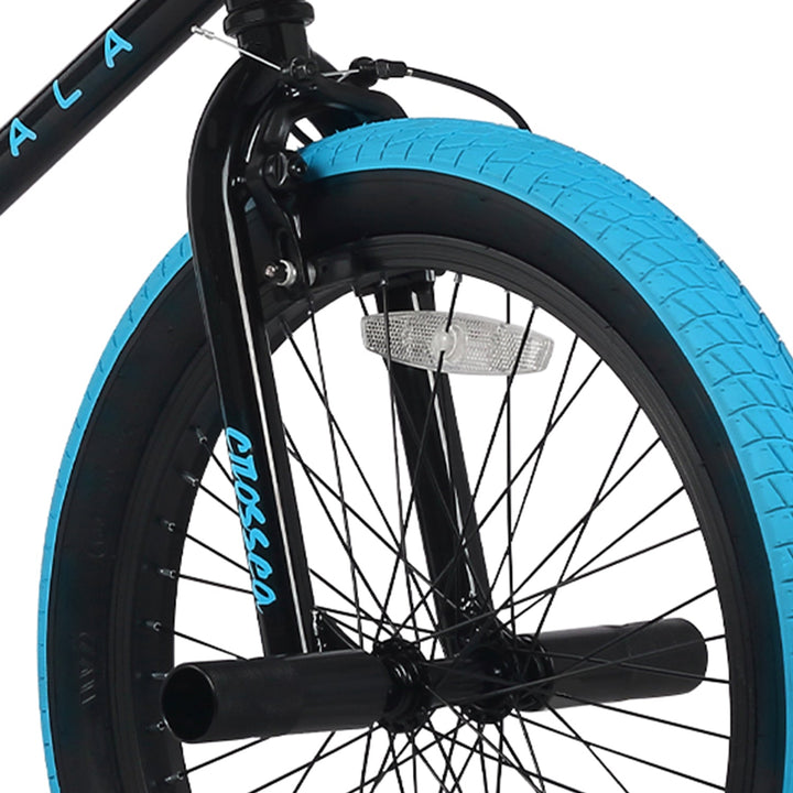 Black with Blue Tires