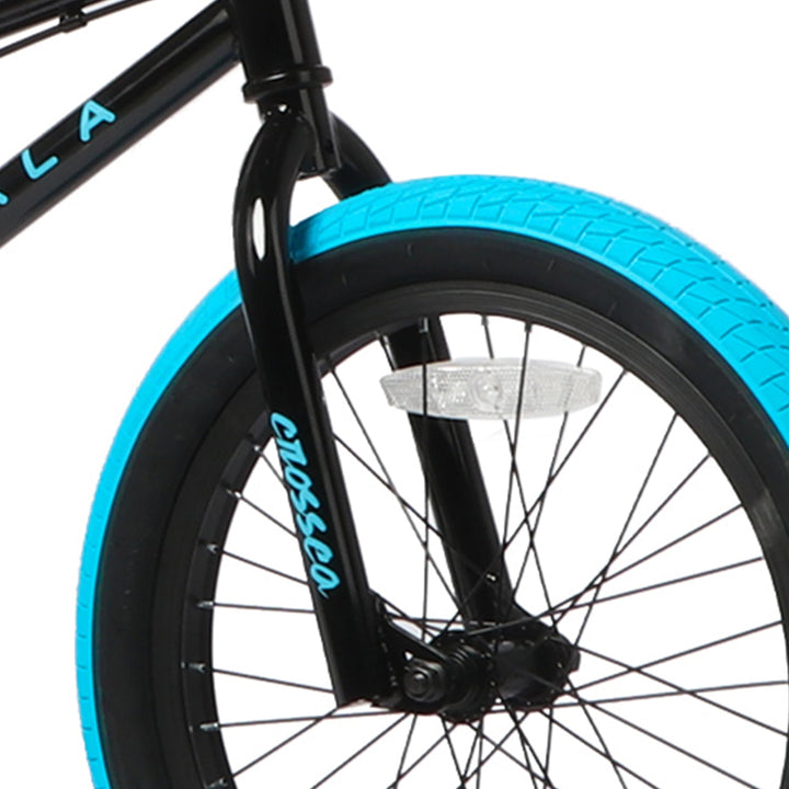 Black with Blue Tires