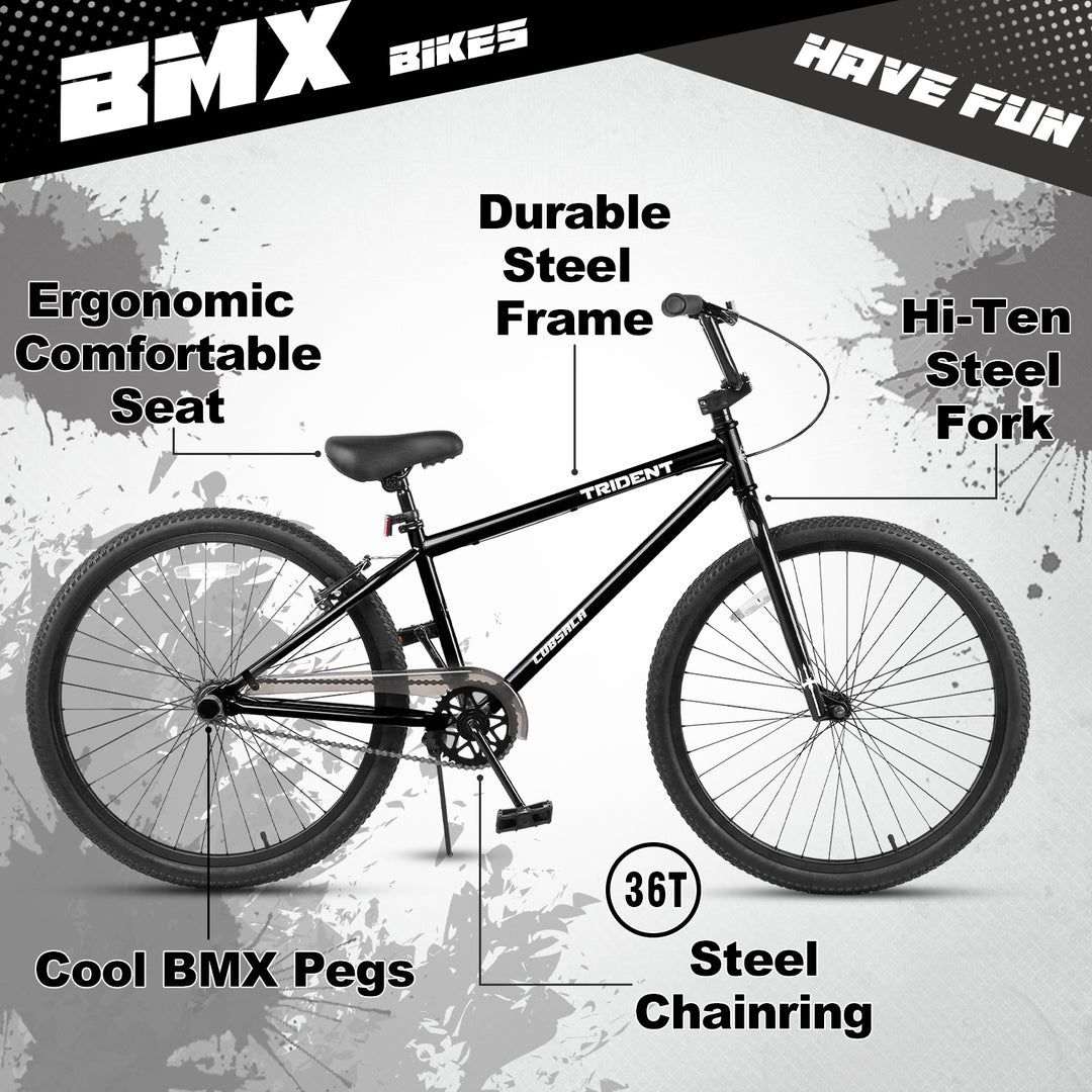 Cubsala 24" 26" BMX Bike For Advanced Riders - Trident