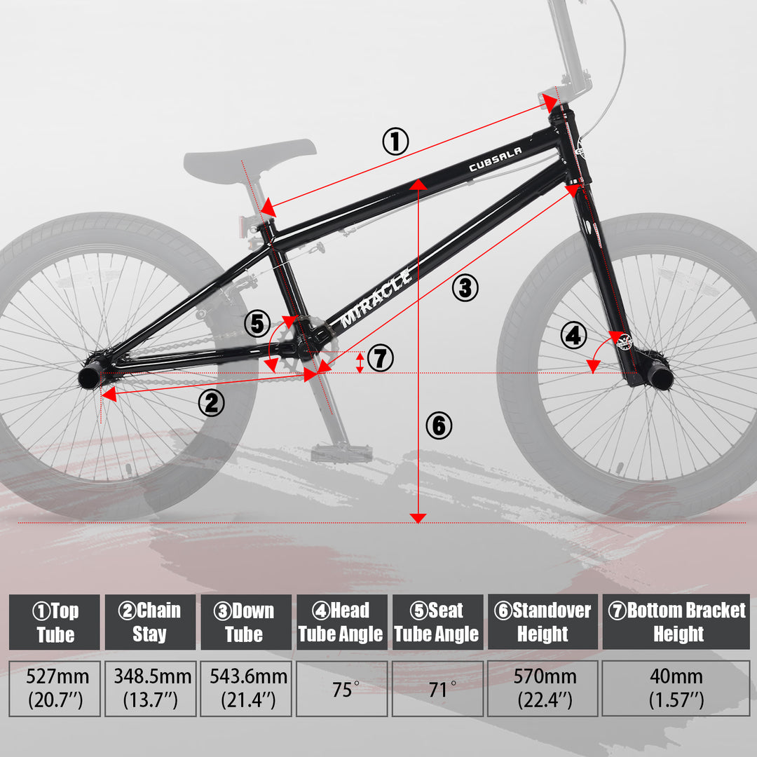 Miracle | 20 Inch Cr-Mo Steel BMX Bike  For Expert